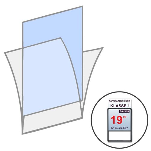 Plastficka / frontplast till plastram - A4
