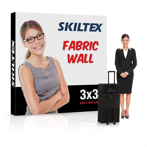 Pop-Up Wall Fabric 3x3 - 225x225 cm - Inkl. tryck