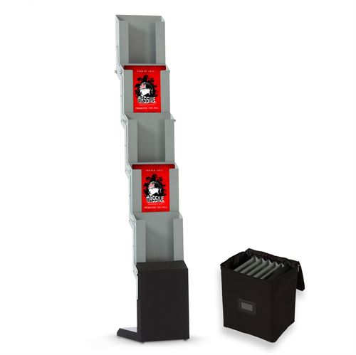 Premium 5xA4 hopfällbart broschyrstativ