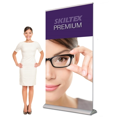 PREMIUM rollup display inkl. tryck - 100 x 220 cm