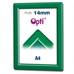 Grön A4 Opti Color Snäppram - 14mm profil