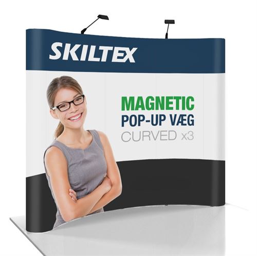 Pop-Up Wall Magnetic x3 - 260x225 cm - Inkl. tryck