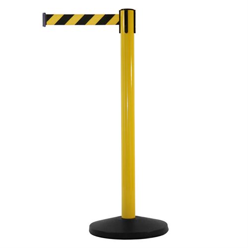 SafetyMaster avspärrningsstolpe med band