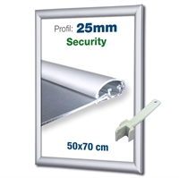 Security Snäppram m/ 25mm profil - 50x70 cm