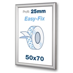 EasyFix Självhäftande Snäppramar med 25mm profil - 50x70 cm