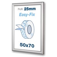 EasyFix Självhäftande Snäppramar med 25mm profil - 50x70 cm