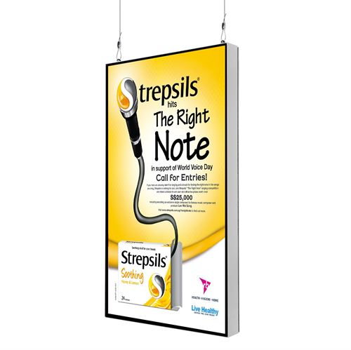 Smart-Line Wall - Digital Skylt för vägg / tak med 43" Display - Vit