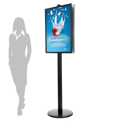 Svart ProStand 102 – Dubbelsidig Plakatstativ - 50x70 cm