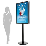 Svart ProStand 102 – Dubbelsidig Plakatstativ - 70x100 cm