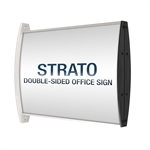 Strato Dubbelsidig Väggskylt / Kontorsskylt - 105x210 mm