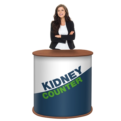 Trä Kidney Mässbord - Inkl. tryck