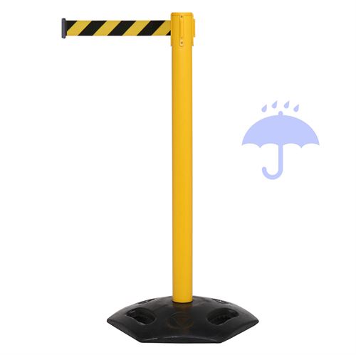 WeatherMaster avspärrningsstolpe för utomhusbruk med 340 cm band