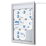 Premium LED Outdoor whiteboard skåp med ljus - 9xA4