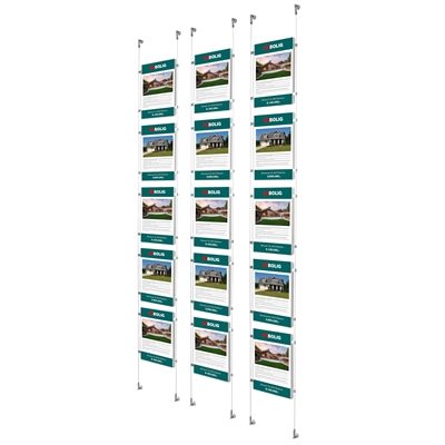 APPENDO® kabel fönsterdisplay - 5xA4 högformat