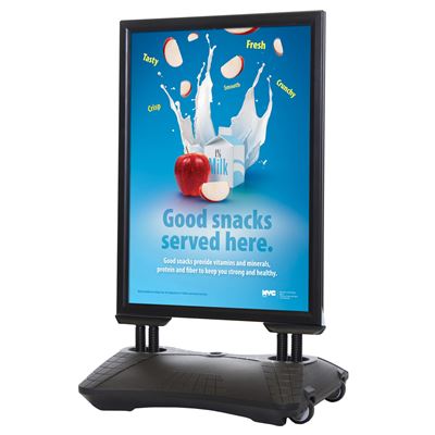 Wind-Sign Pro Svart Gatupratare
