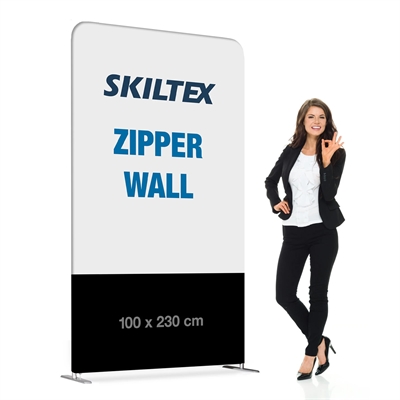 Zipper Wall Straight - 100x230 cm - Inkl. tryck