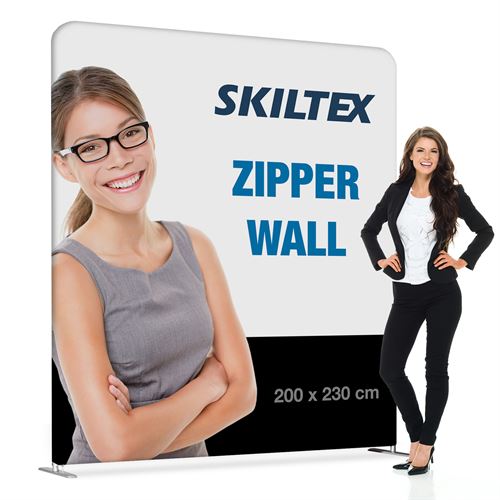 Zipper Wall Straight - 200x230 cm - Inkl. tryck på båda sidor