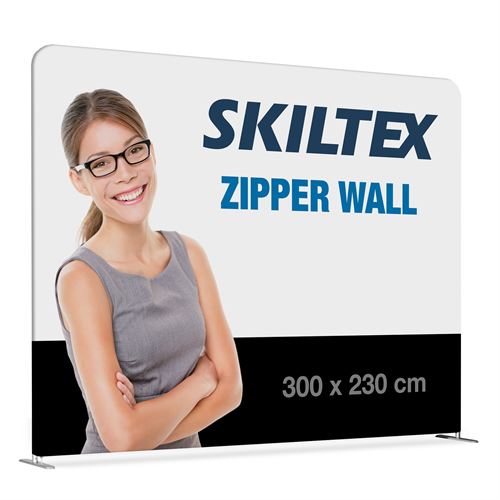 Zipper Wall Straight - 300x230 cm - Inkl. tryck