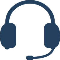Ikon av headset med mikrofon